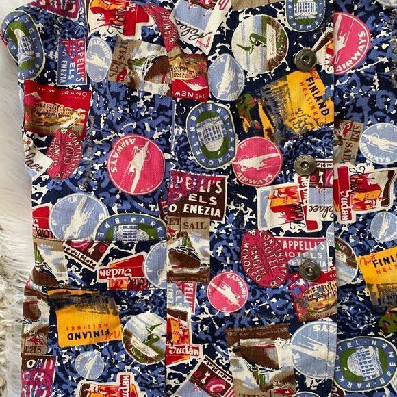 WOMENS VINTAGE “TRAVEL” VEST SIZE LARGE - Picture 3 of 4